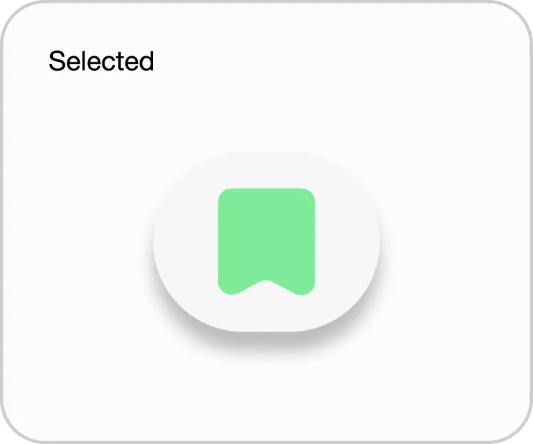 Save Button Selected State
